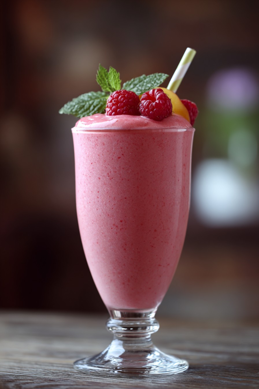 Raspberry Peach Smoothie
