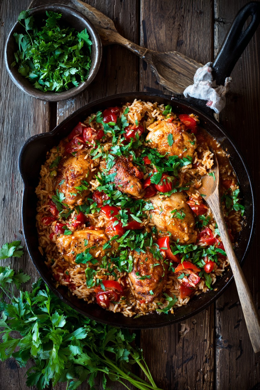 Smothered Chicken and Rice